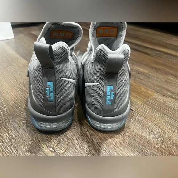 Nike Lebron 14 Shoes Sneakers Marty Mcfly Gray Nike Lebron 14 XIV Mag Marty McFly Back To The Future Sho  main image 3